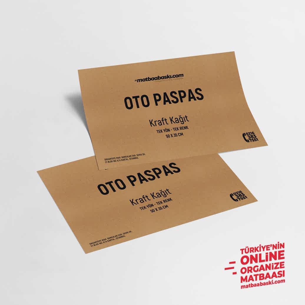 Kraft Kağıt Oto Paspası