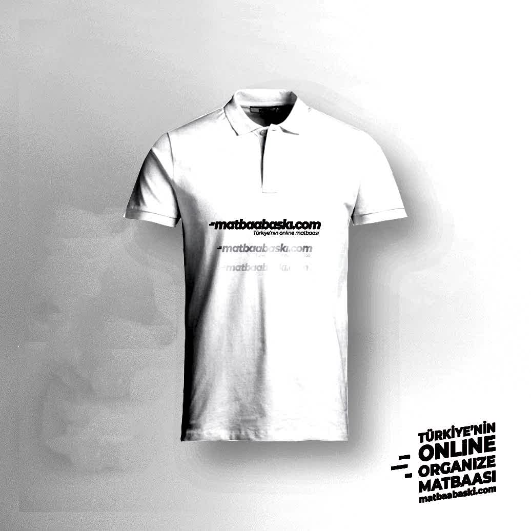 Polo Yaka T-Shirt Baskılı