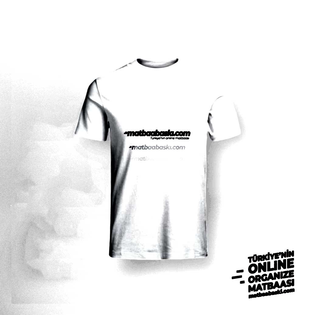 Basic Yaka T-Shirt Baskılı